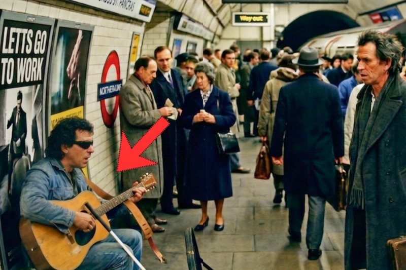 Blind Guitarist Chose FOOD Over £15 Strap—Strap Broke During ‘Angie’—Keith Richards Heard The Fall
