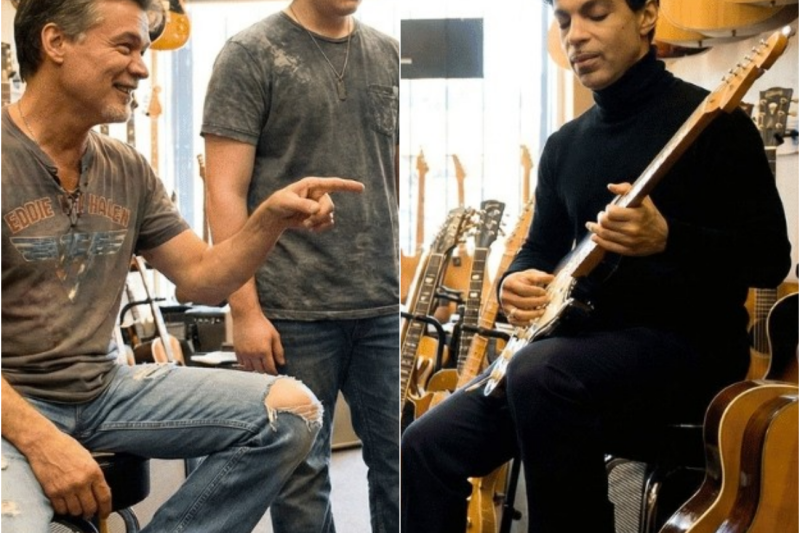 Eddie Van Halen Told The “Short Quiet Guy” He’d Never Play Like Him — Then Prince Play The Guitar