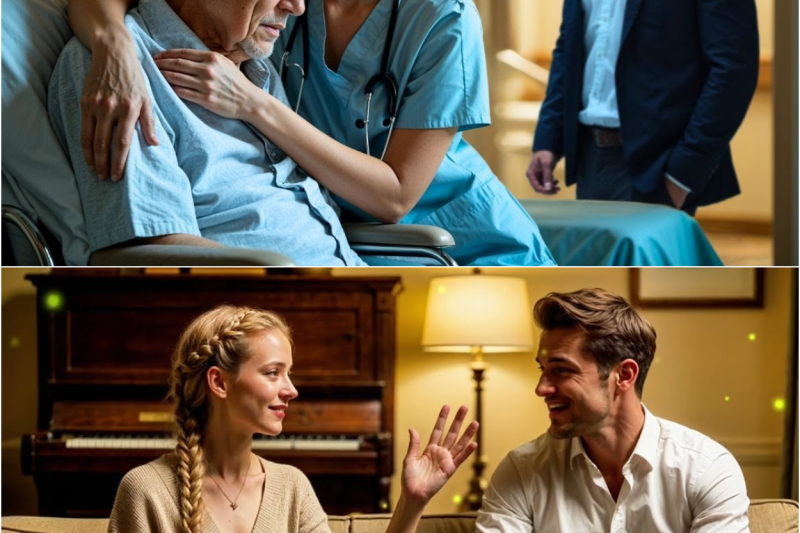 The Caregiver Sang Softly to the Old Man—Unaware His Millionaire Son Was Watching & Changed Her Life