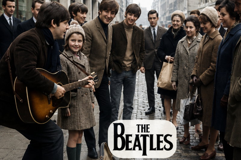Little Girl Sang Beatles Songs on Street—Beatles Joined Her and What Happened Made Crowd CRY