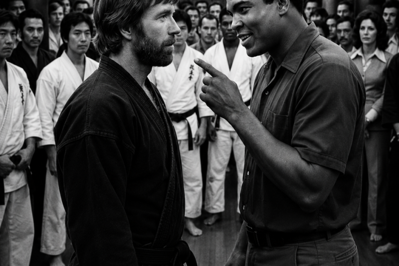 Chuck Norris Said Four Words. Muhammad Ali Lowered His Hands.