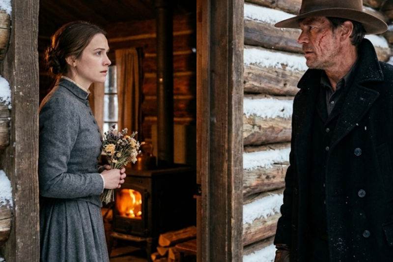 The Rejected Bride Was Left at a Winter Cabin Until the Scarred Cowboy Lit Her Hearth