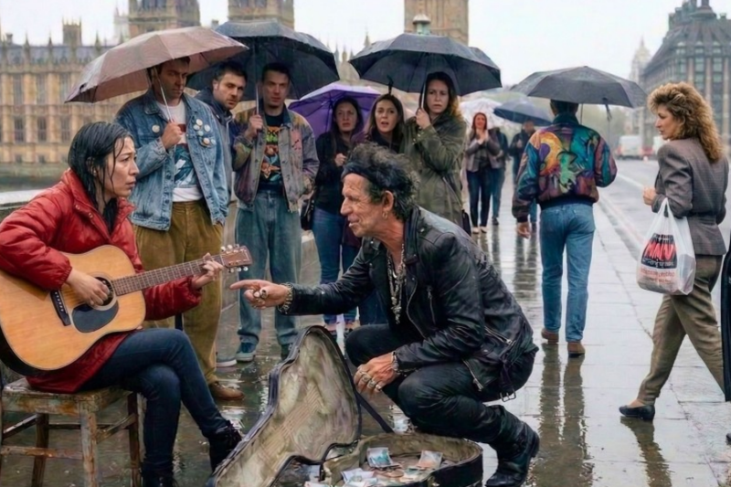 Teen Needed £80 For CHEMO, Played In RAIN For 3 Hours—Keith Richards Stepped Out Of Taxi, Did THIS