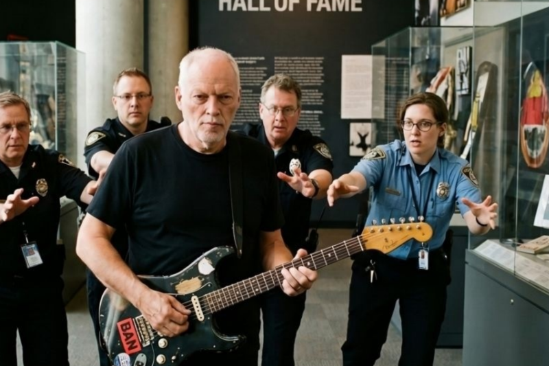 David Gilmour Touched Forbidden Guitar at Rock Hall of Fame — Everyone FROZE for 10 Minutes