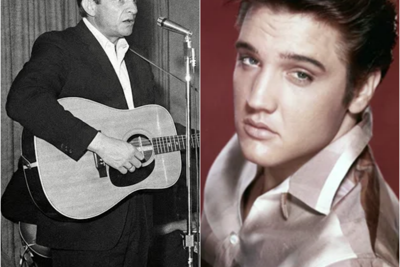 Elvis walked into Johnny Cash concert uninvited — Cash stopped mid-song and said THIS