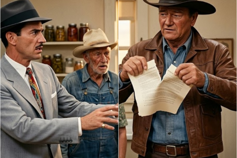 John Wayne Caught An Oil Man Cheating An Old Rancher In Texas 1959 — Then He Tore Up The Contract