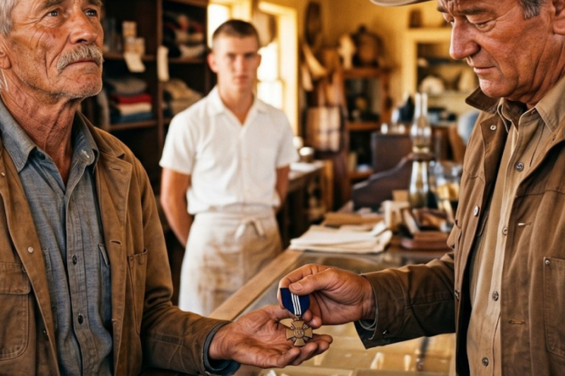 John Wayne Saw A Marine Offered $8 For His Navy Cross In 1965. He Paid $800