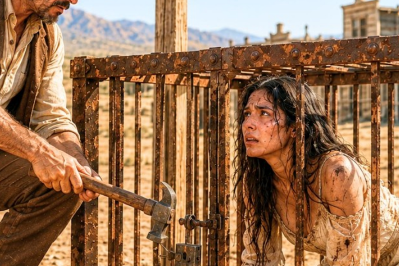 Everyone Walked Past The Woman In The Cage — Except The Rancher Who Stopped