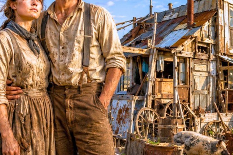 They Built a Farm From Other People’s Scraps Broken Wheels, Old Planks and Cracked Windows