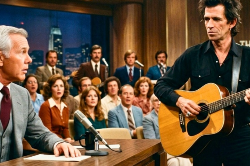 Keith Richards heard Carson’s joke from backstage — grabbed a guitar — Carson apologized on live TV