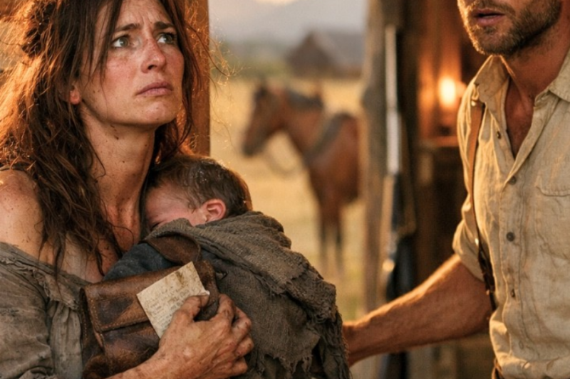 She Walked 400 Miles Barefoot to Find Her Children’s Father—The Cowboy Who Opened the Door Wasn’t Hi