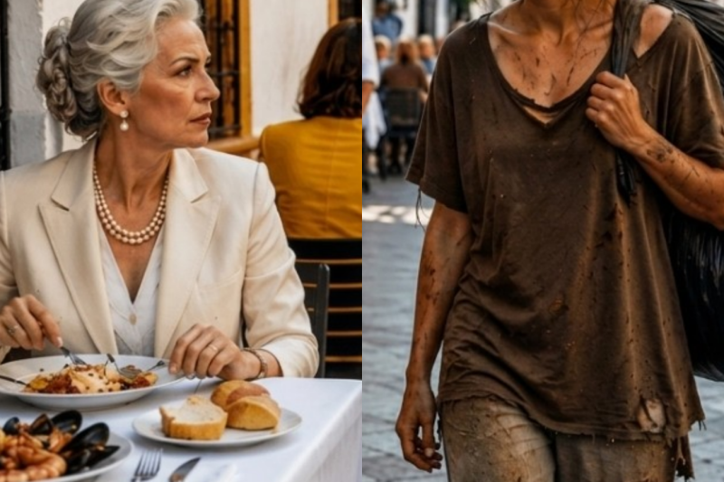 “Can I Eat What You Didn’t Finish”—Homeless Girl Asks the Billionaire… and She Changes Everything