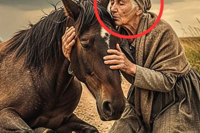 Injured Mare Collapses On Road; Grandmother Whispers: “You Will Rise With Me”