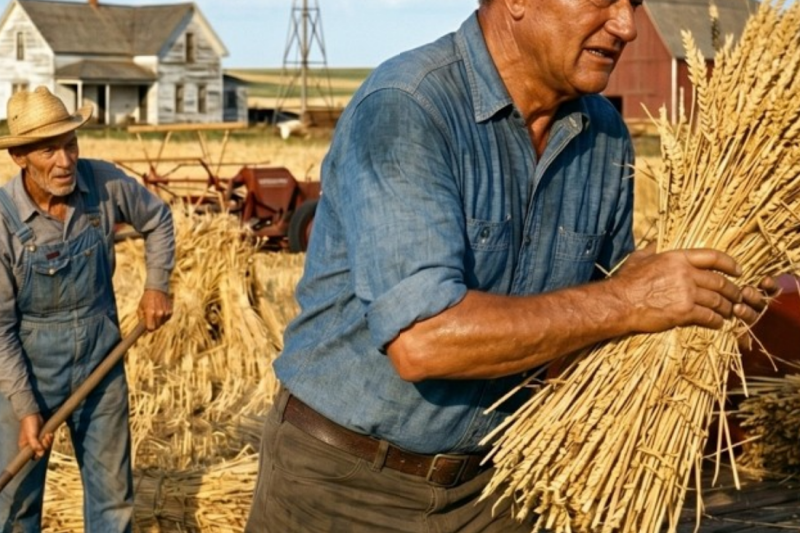 The Secret Sacrifice: How John Wayne Saved a Grieving Farmer’s Legacy
