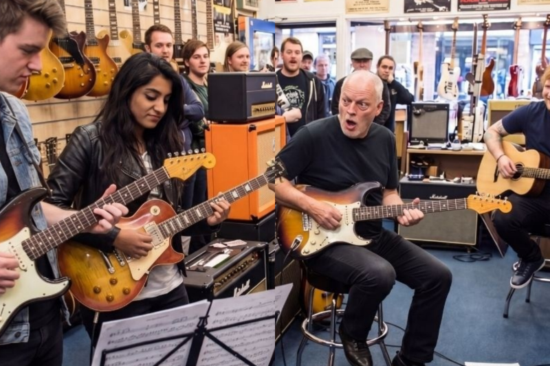 Young rockers mocked David Gilmour—his response to “play modern” blew their minds instantly!