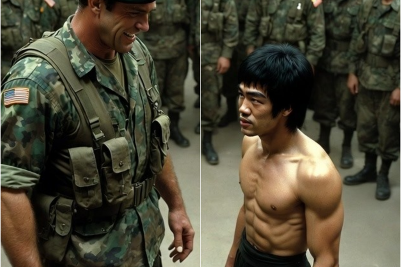Bruce Lee at military base: Green Beret 6’4 PROVE it works — 13 seconds, requested training.