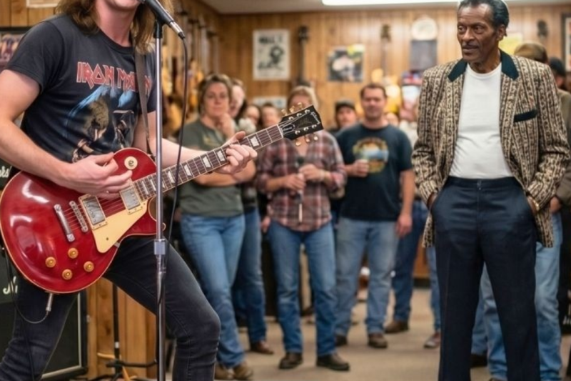 Chuck Berry heard “no one can play this riff”—then silenced room with one guitar!
