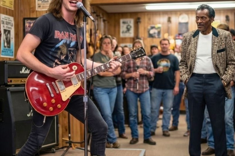Chuck Berry heard “no one can play this riff”—then silenced room with one guitar!