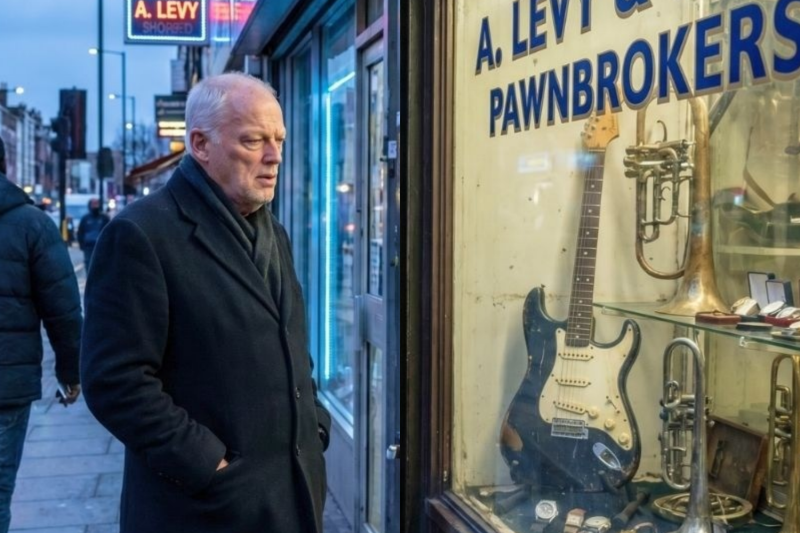 David Gilmour’s stolen guitar couldn’t be found for years – He finally saw it in a pawn shop window.