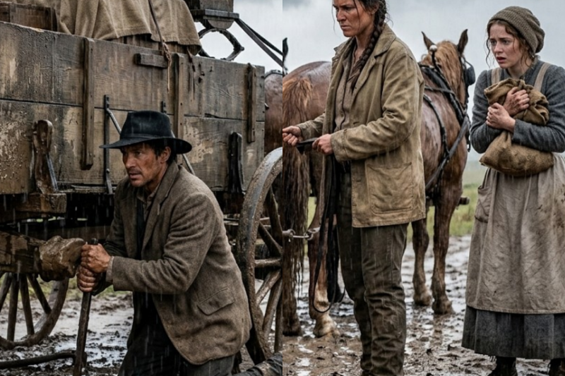 A Cowboy Repaired Two Cowgirls’ Wagon in the Rain, Then They Asked to See Him Again