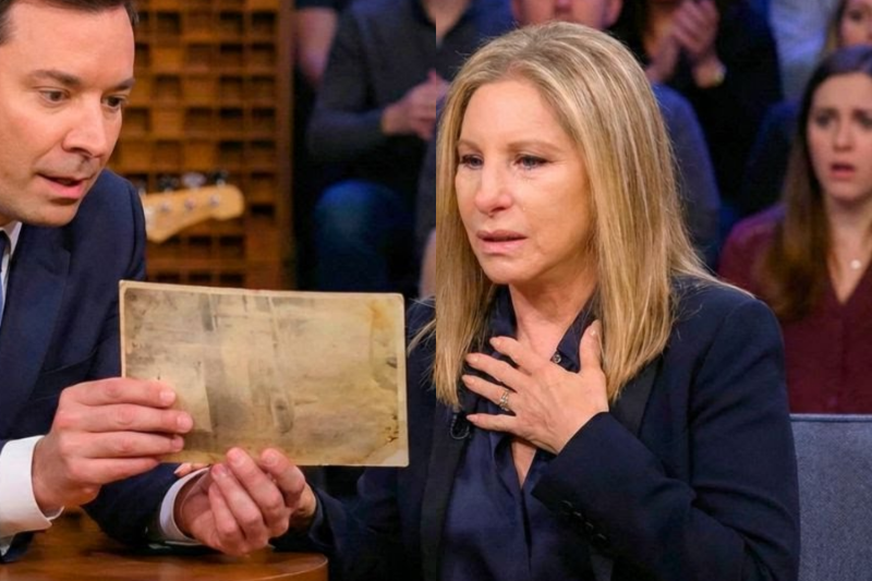 Jimmy Fallon FROZEN When Barbra Streisand Suddenly Holds Her Breath After Seeing This Photo