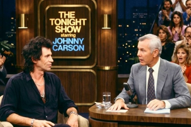 Carson Spent 3 years Preparing to Corner Keith Richards—Put his Notes Down After the First Question