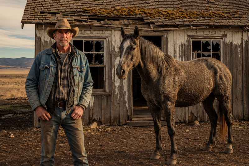 Rich Family Gave Rancher a trash Cabin and UNWANTED HORSE as a Joke…But It Was His DREAM All Along