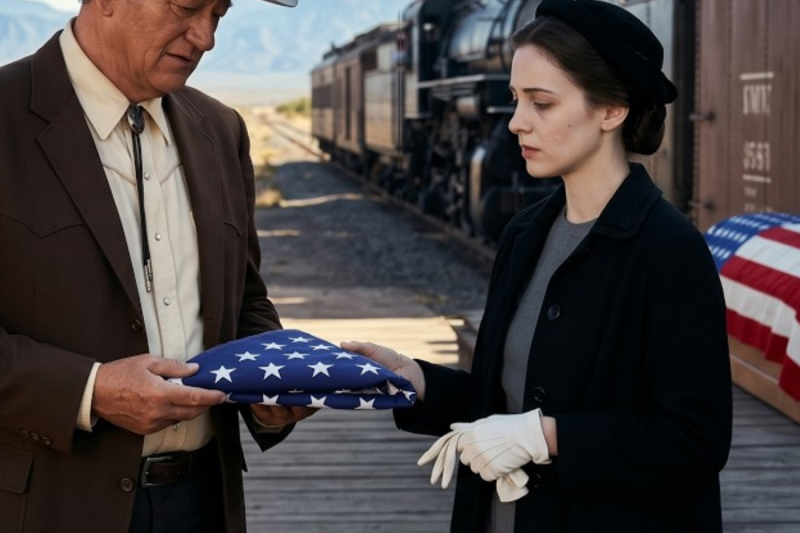 The Day the Duke Carried a Fallen Soldier Home: Inside John Wayne’s Greatest Unscripted Moment