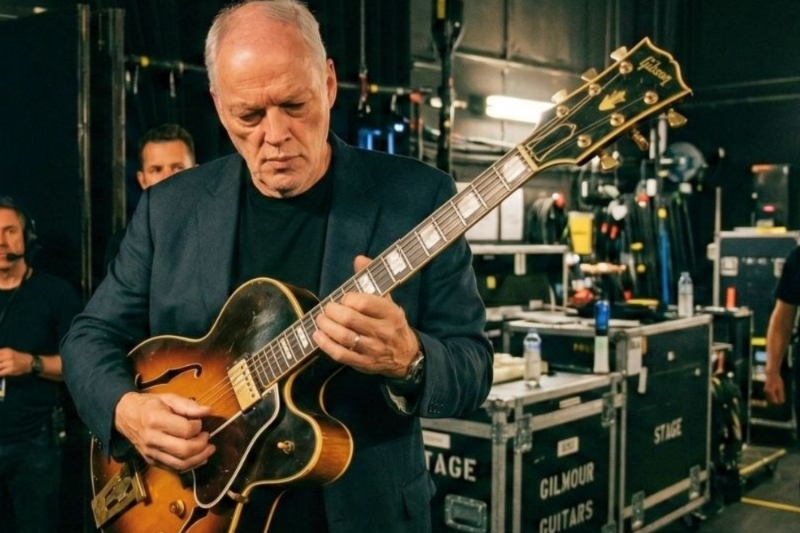 David Gilmour got unfamiliar guitar—his improvised solo was never heard again!