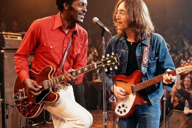 1972: John Lennon met Chuck Berry and CRIED — Chuck said 6 words that changed John’s life forever