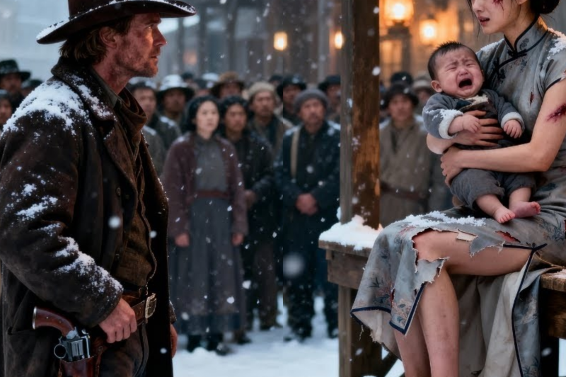 Sold With Her Baby, She Braced for Horror—Until Gunslinger Said, “I’ll Be Father And Husband Both
