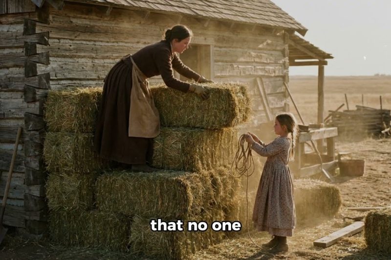 She Ringed Her Cabin With Hay Bales Floor to Roof — By Spring Every Neighbor Had Copied Her