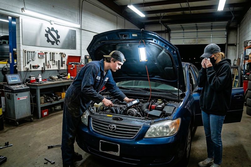 Teen Mechanic Fixes Broken Car at 3AM — Driver’s Identity Will Leave You SPEECHLESS
