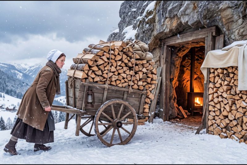 They Cast Out a Widow Before Winter—So She Filled a Cave With Firewood and Food to Survive.