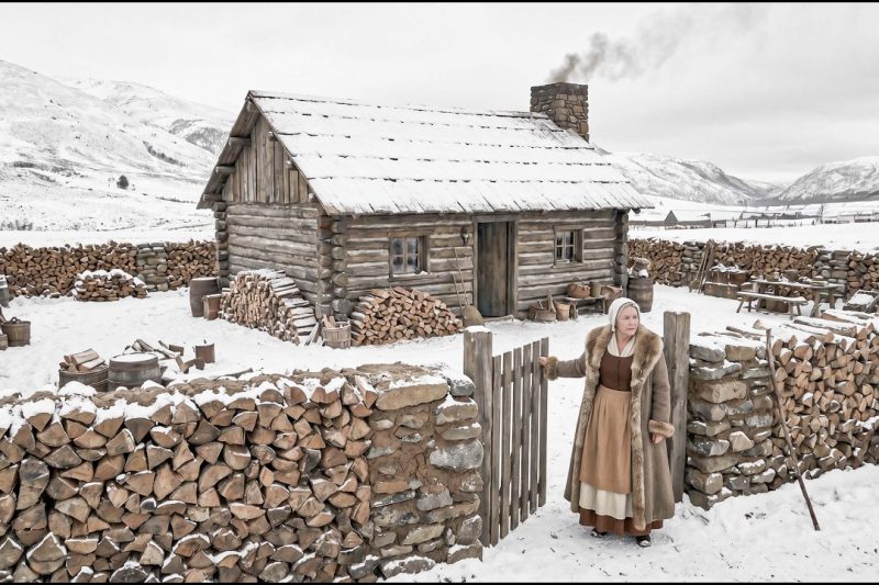 Widow Built a Second Wall Around Her Cabin — Neighbors Laughed Until the Deadly Blizzard Hit