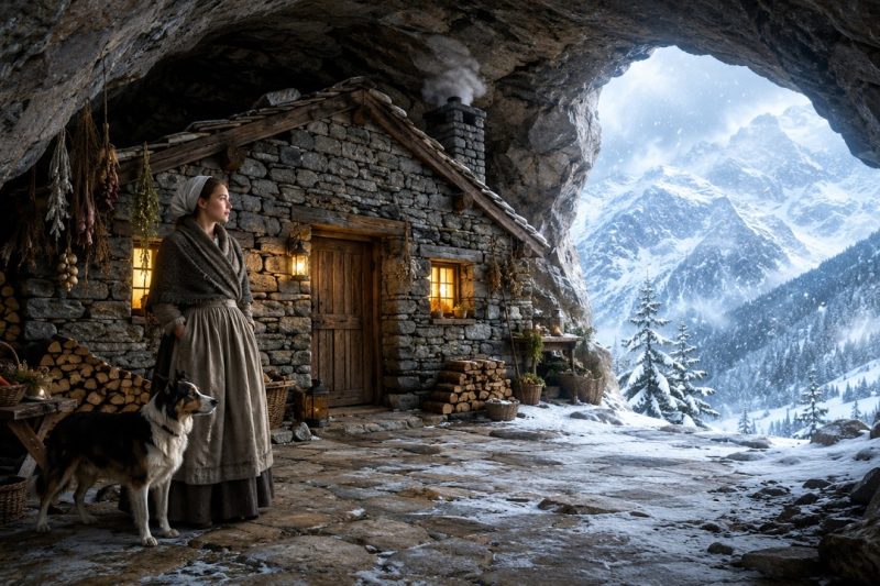 Exiled Before Winter—She Built a Stone Cabin in a Cave, Worst Blizzard in 80 Years Couldn’t Break It