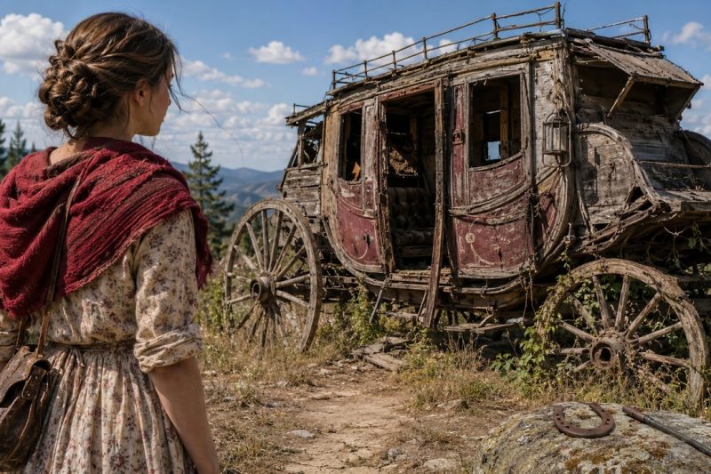 They Called Her a Fool for Buying the Old Stagecoach—Then She Found What Was Hidden Inside…
