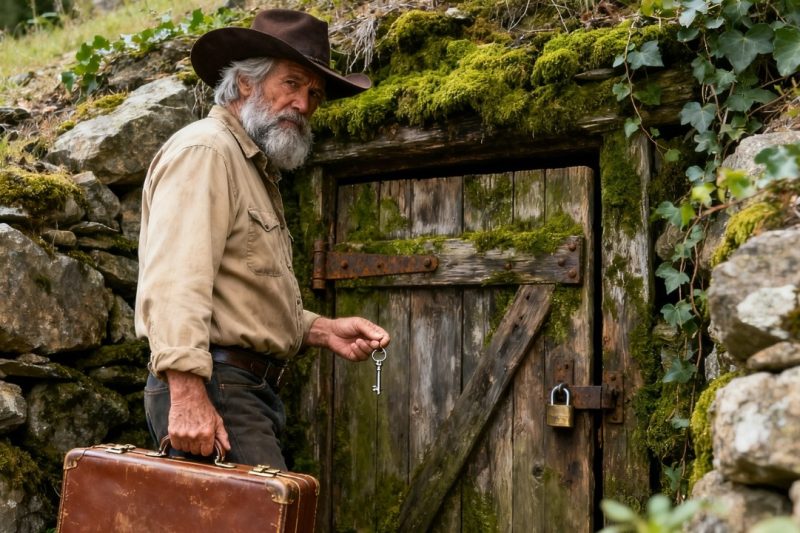 Evicted at 75 With Nothing, The Rancher Opened His Grandma’s Locked Basement—and Everything Changed