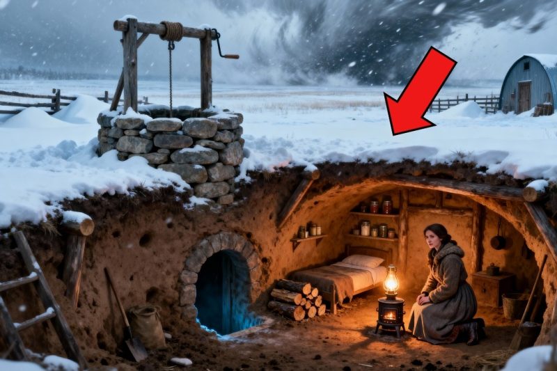 She Inherited Nothing but a Dry Well… Then Built a Home Inside That Survived The Great Blizzard