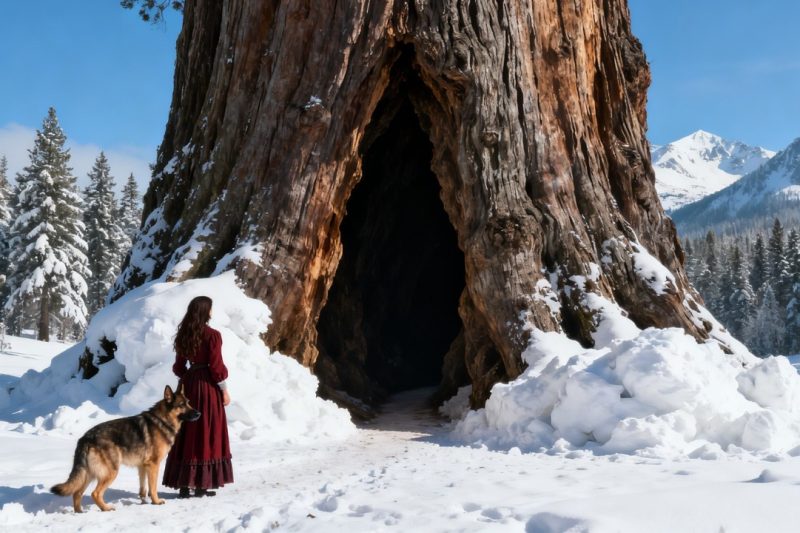 Kicked Out in a Blizzard, Widow and Her Dog Found a Hollow Tree to Sleep In — Only They Survived