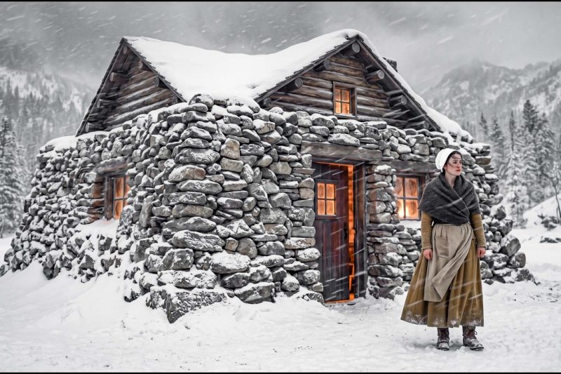 They Laughed at Her Strange Stone Cabin — Until the Deadliest Blizzard Hit