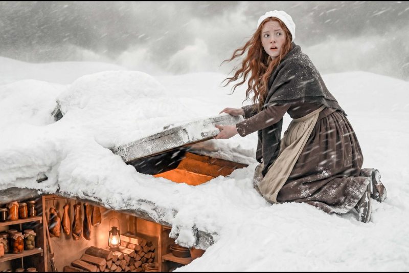 Lost in the Blizzard, She Found an Underground Shelter Full of Food and Fire