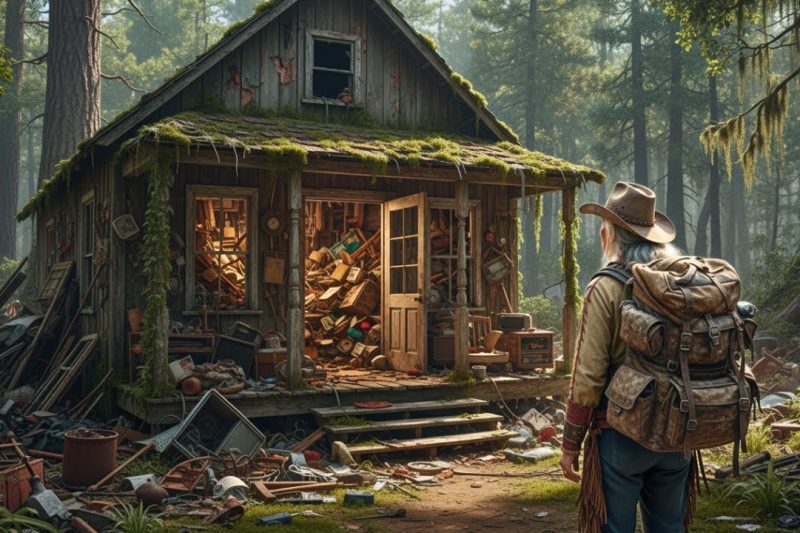 68-Years-Old Mountain Woman Bought Ruined Cabin Full of Junk—What She Found Changed Everything