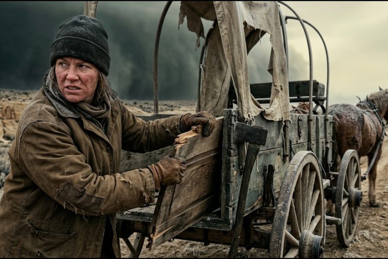 She Took Her Wagon Apart Before the Blizzard Hit — Then the Wind Couldn’t Reach Her