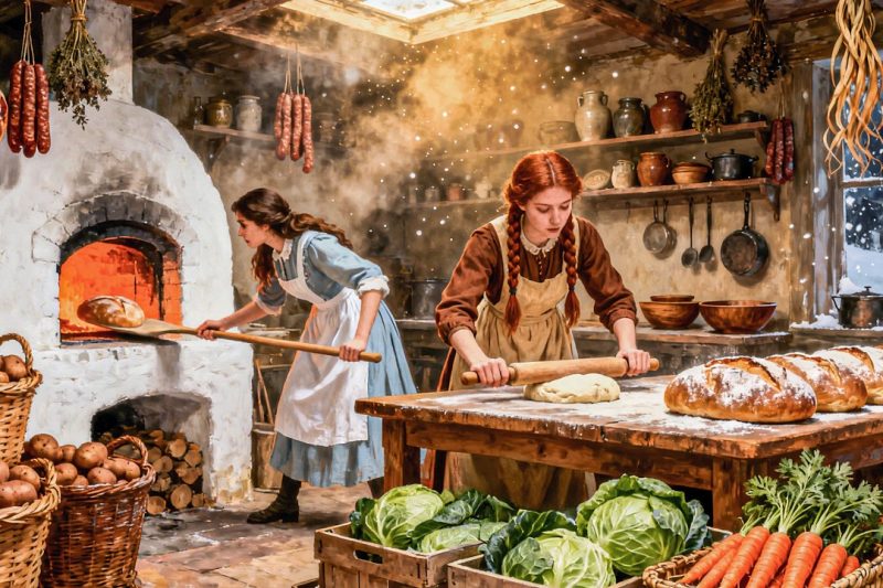 They Expected Frozen Sisters During Blizzard—Instead They Found Fresh Bread and a Warm Floor