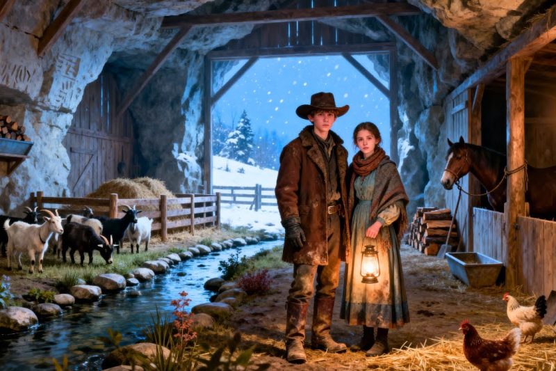 Kicked Out at 18, Brother & Sister Carved a Cave Barn — Until the Town Begged to Shelter Their Goats