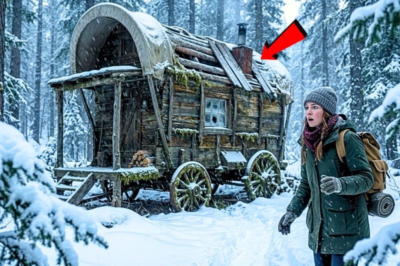 Lost During a Snowstorm, She Stumbled Upon a Wagon Cabin — What Was Inside Changed Everything
