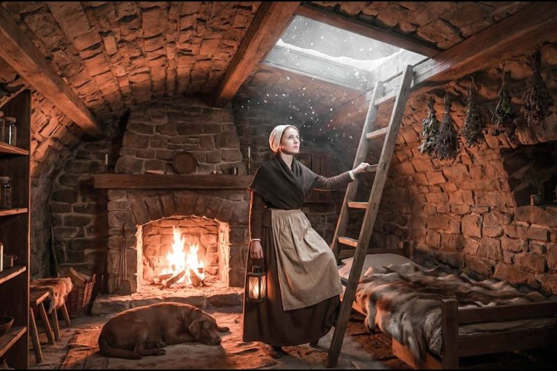 She Built a Hidden Room Beneath Her Cabin — Then a Blizzard Trapped Them All Inside