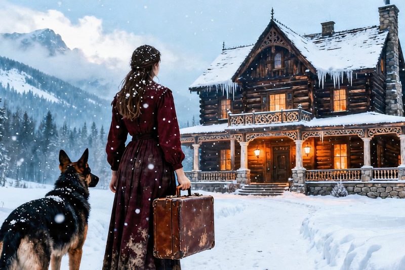 Mocked For Inheriting Only $1 – But The Next Day, She and Her Dog Were Taken To A Secret Mansion
