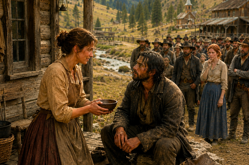 She Welcomed the Foreigner No One Could Understand — He Spoke the One Word That Saved the Valley